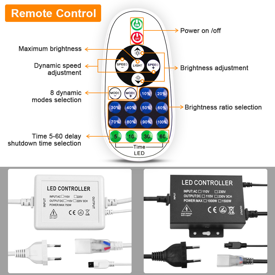 LED Neon Strip 220V 2835 120 L - Outdoor Power Strip Weatherproof 评论和价格